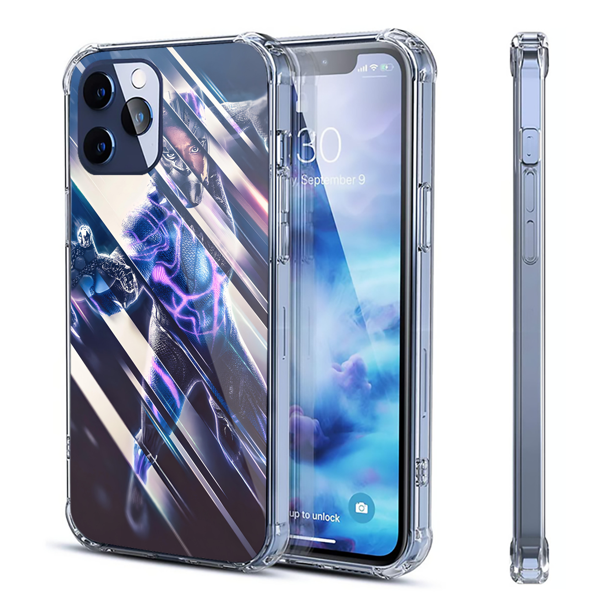 （画像用） アベンジャーズ The Avengers 【iPhone 12シリーズ対応】透明スマホケース（クリアソフトケース）